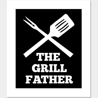 the grillfather (funny apron for dads / fathers) Posters and Art